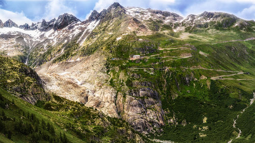 Scenic view of grimsel pass