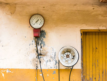 Clock on wall