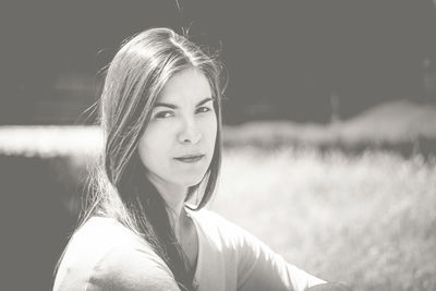 Portrait of smiling young woman