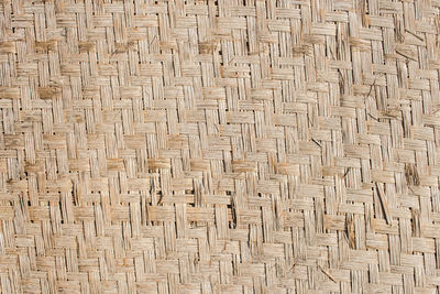 Full frame shot of wicker basket