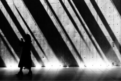 Woman standing on floor