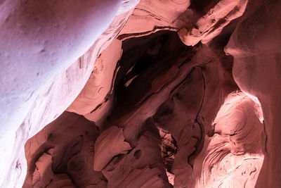 Low angle view of rock formation