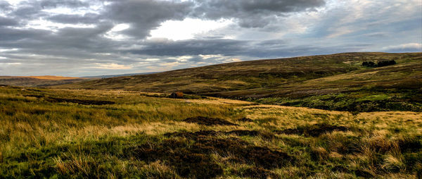 Scenic view of landscape against sky