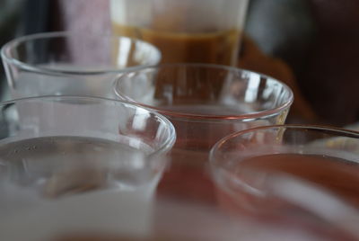 Close-up of water in glass