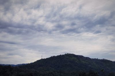 Low angle view of mountain against sky