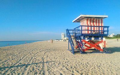 Lifeguard hut on beach