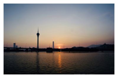 View of city at waterfront