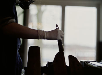 Close-up of hands