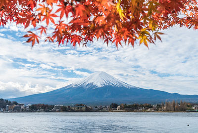 Scenic view of mountain against sky