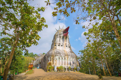 Low angle view of a temple