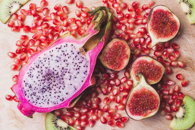 Close-up of fruits on table