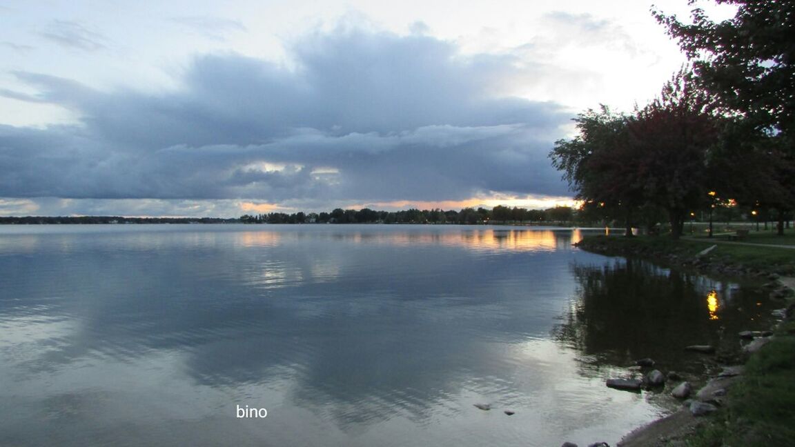 water, reflection, sky, tree, nature, tranquil scene, cloud - sky, beauty in nature, tranquility, outdoors, no people, scenics, day