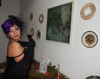 Portrait of young woman