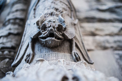 Close-up of horse statue