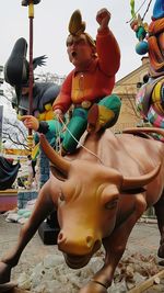 Statue in amusement park