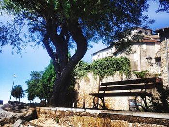 Built structure with trees in background