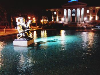 Fountain at night