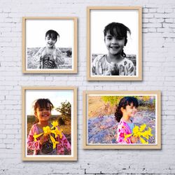 Portrait of smiling girl at home