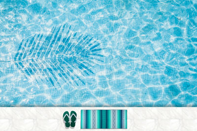 Directly above shot of swimming pool