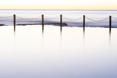 View of bridge over sea