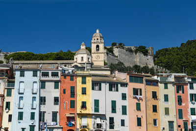 Facades on the seaside of porto venere