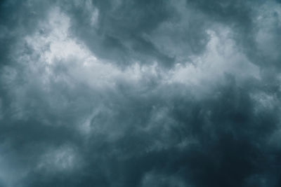 Low angle view of storm clouds in sky