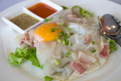 Close-up of food in plate