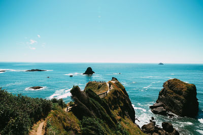 Scenic view of sea against sky