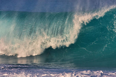 Panoramic view of sea waves