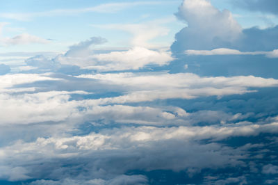 Aerial view of clouds