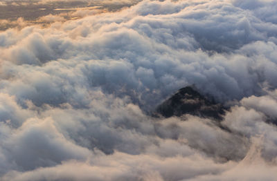 Low angle view of clouds in sky