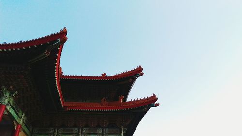 Low angle view of temple