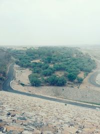 Scenic view of landscape against clear sky