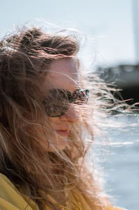 Close-up portrait of woman