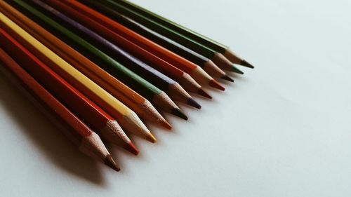 Close-up of colored pencils