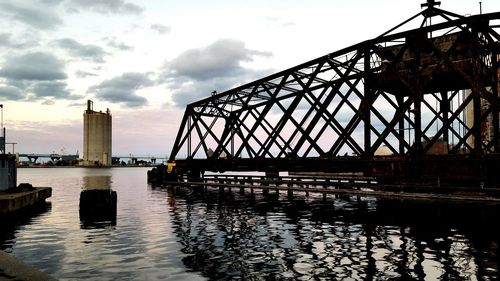 View of bridge over river