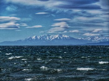 Scenic view of sea against sky