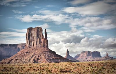 Panoramic view of landscape against sky