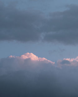 Low angle view of cloudscape against sky