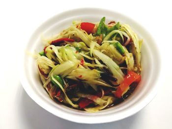 Close-up of meal served in bowl