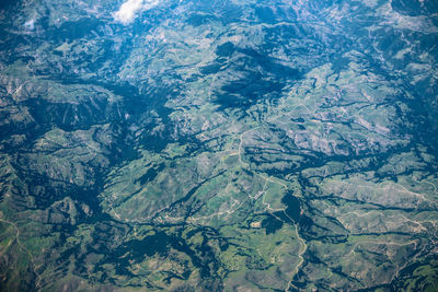 High angle view of mountains