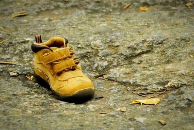 Close-up of yellow objects on table