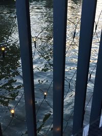 Scenic view of sea seen through window