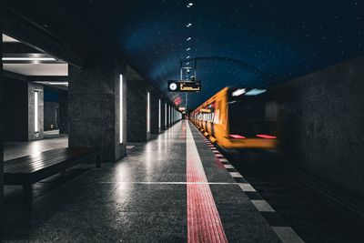 Illuminated subway