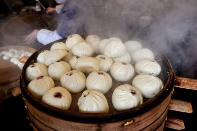 High angle view of food in container