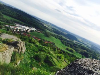 Scenic view of landscape against sky