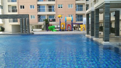 Swimming pool in residential building