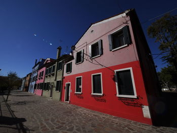 Low angle view of buildings against sky