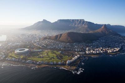 Aerial view of landscape