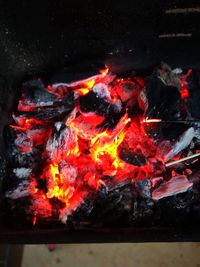 Close-up of campfire